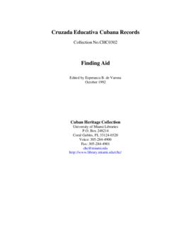 Cruzada Educativa Cubana Records