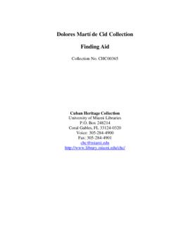 Dolores Martí de Cid Collection
