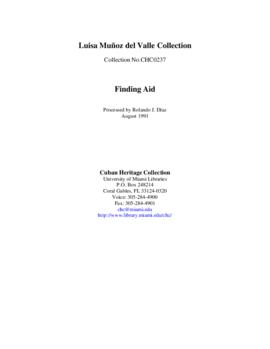 Luisa Muñoz del Valle Collection
