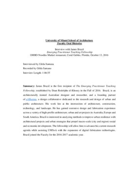 Interview James Brazil, 13 October 2016