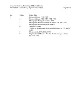F. Charles Ruegg papers