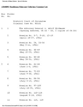 Handleman Holocaust Collection