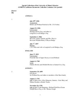 Caribbean Documents collection