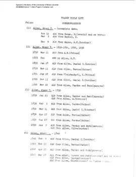 Abner T. Allen papers