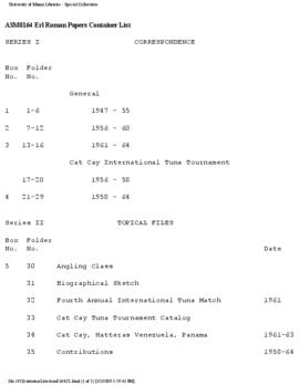 Erl Roman papers